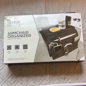 Real Living Black Armchair Organizer